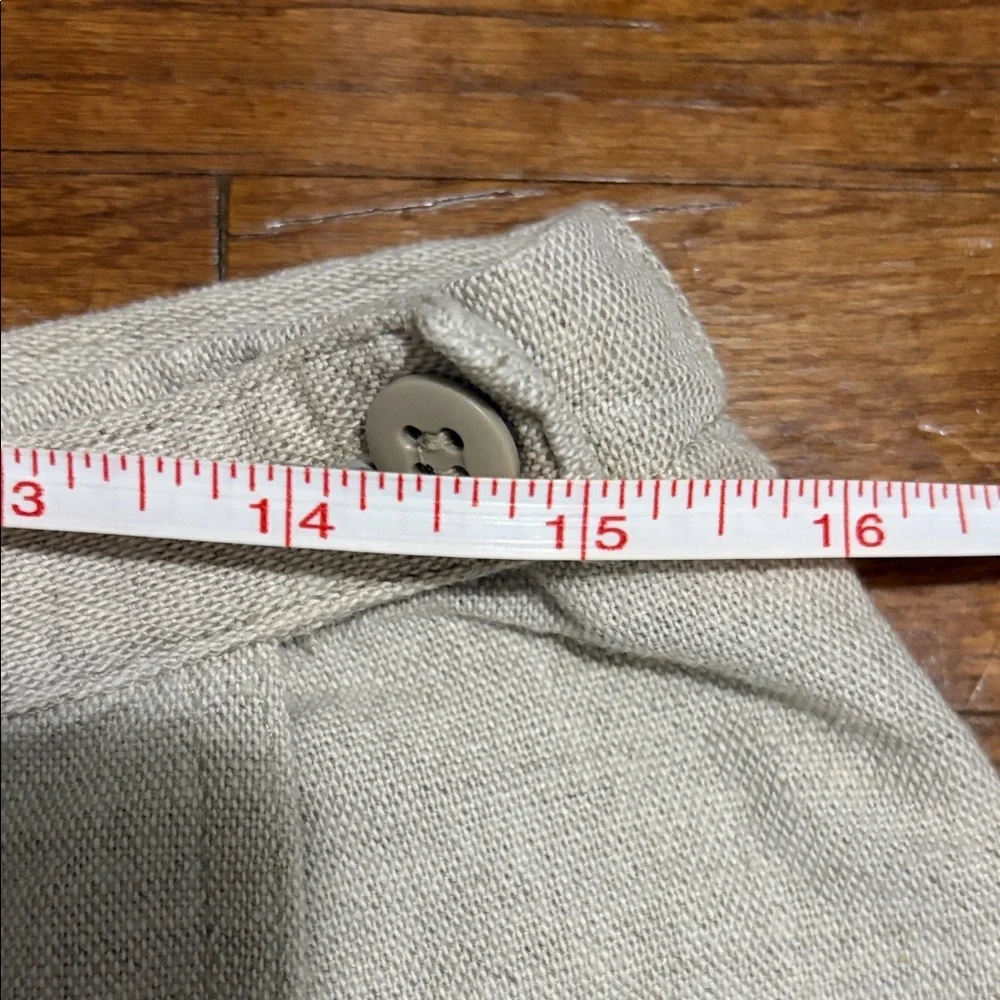 Vintage Dockers Tan Women's Skort with‎ Button Detail big linen cotton